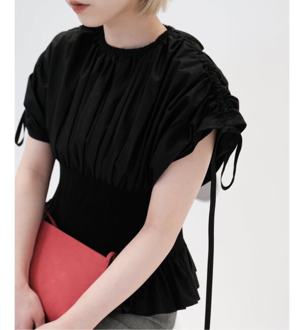 IENA LA BOUCLE「RENATA BRENHA レナータ ブレナ SANFONA TOP TSA-26B」|シャツ・ブラウス|ブラック