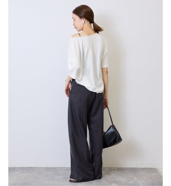SLOBE IENA「miller/ミラー SLOBE別注 レースシアーTEE」|Tシャツ・カットソー|