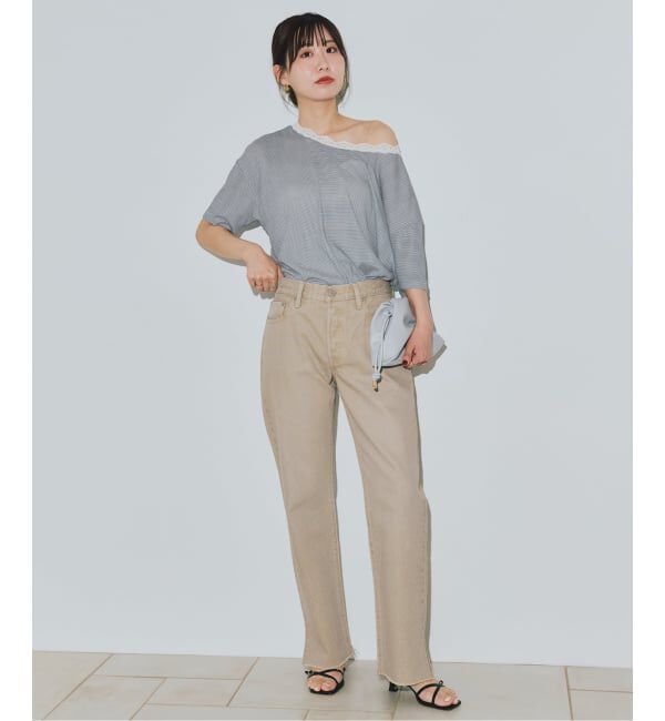 SLOBE IENA「miller/ミラー SLOBE別注 レースシアーTEE」|Tシャツ・カットソー|
