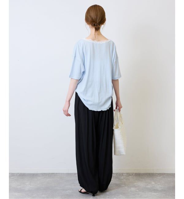 SLOBE IENA「miller/ミラー SLOBE別注 レースシアーTEE」|Tシャツ・カットソー|