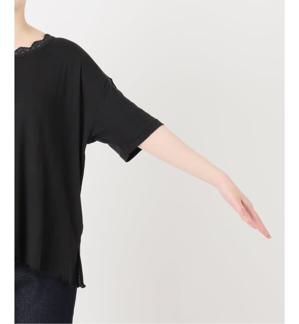 SLOBE IENA「miller/ミラー SLOBE別注 レースシアーTEE」|Tシャツ・カットソー|