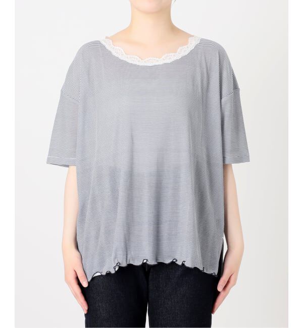 SLOBE IENA「miller/ミラー SLOBE別注 レースシアーTEE」|Tシャツ・カットソー|