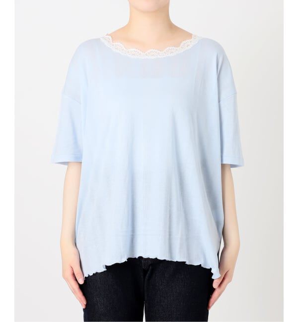 SLOBE IENA「miller/ミラー SLOBE別注 レースシアーTEE」|Tシャツ・カットソー|