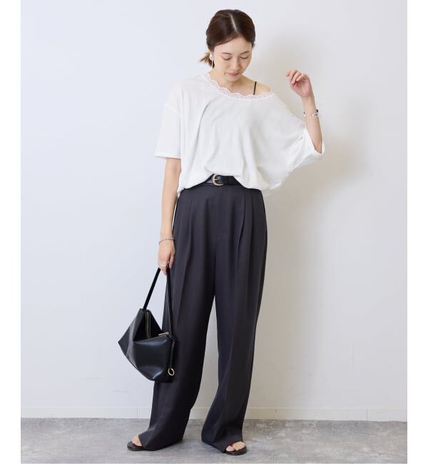 SLOBE IENA「miller/ミラー SLOBE別注 レースシアーTEE」|Tシャツ・カットソー|
