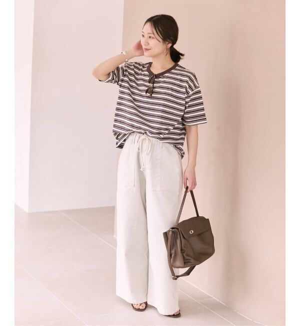 JOURNAL STANDARD「《追加2》汗ジミ防止ボーダービッグT」|Tシャツ・カットソー|