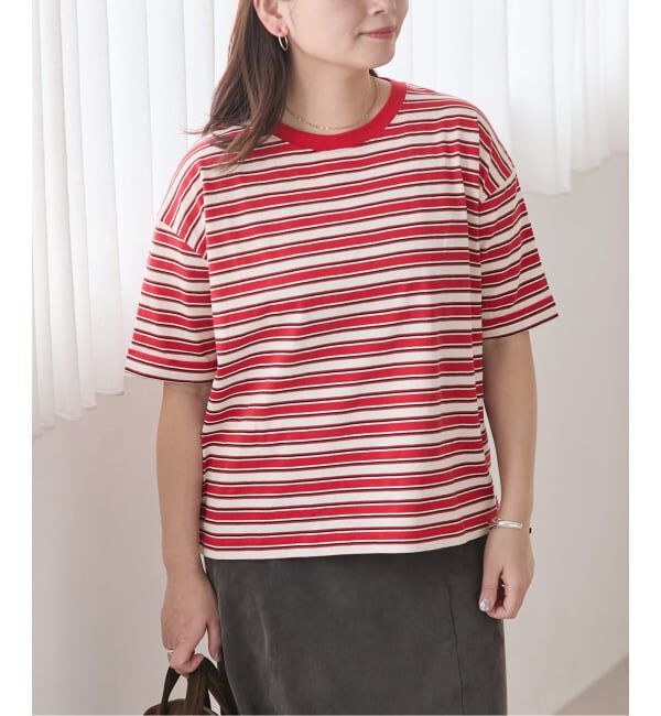 JOURNAL STANDARD「《追加2》汗ジミ防止ボーダービッグT」|Tシャツ・カットソー|