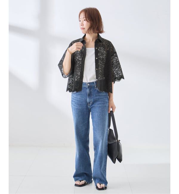 journal standard L'essage「オーガニックコットンMIXレースシャツ」|シャツ・ブラウス|