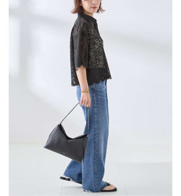 journal standard L'essage「オーガニックコットンMIXレースシャツ」|シャツ・ブラウス|