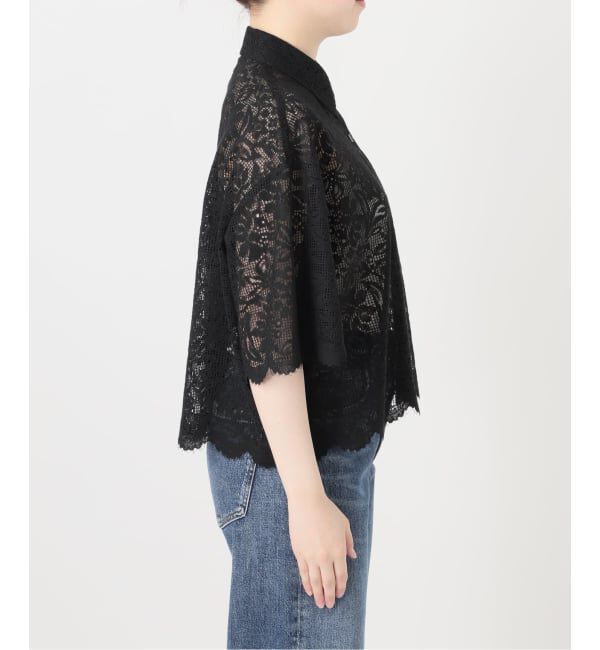 journal standard L'essage「オーガニックコットンMIXレースシャツ」|シャツ・ブラウス|