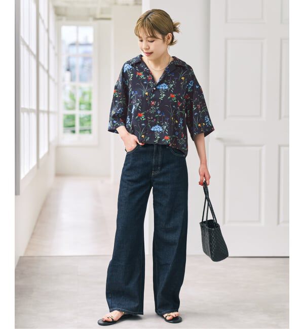 Spick and Span「TICCA / ティッカ 別注フラワープリントシャツ」|シャツ・ブラウス|