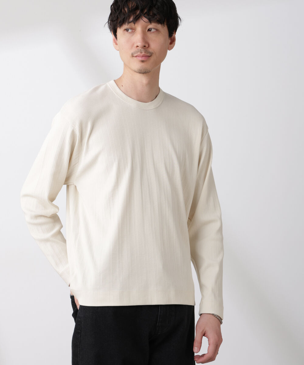 nano･universe「ランダムフライスロングスリーブTシャツ 長袖」|Tシャツ・カットソー|エクリュ4