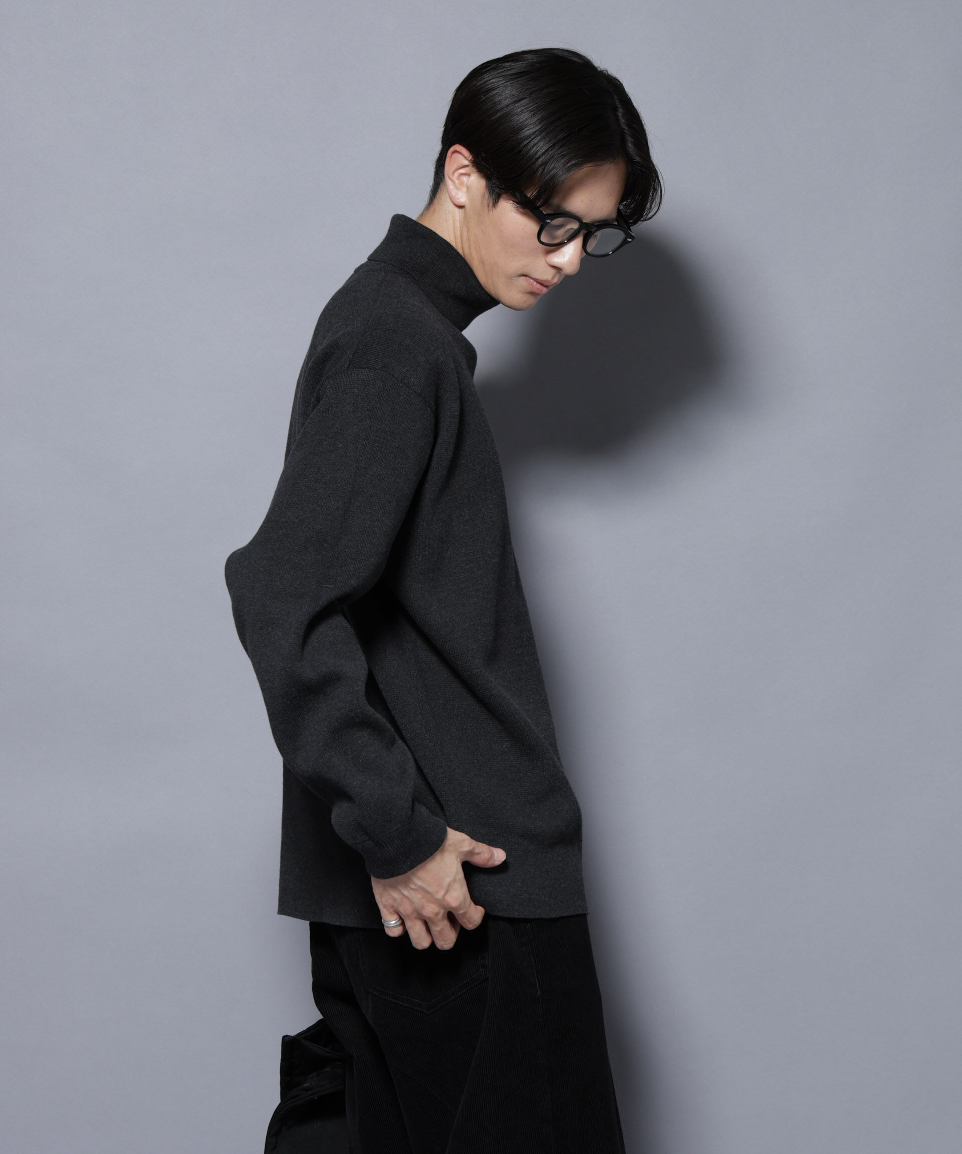nano･universe「ミラノリブ ワイドタートルネックニット」|ニット・セーター|