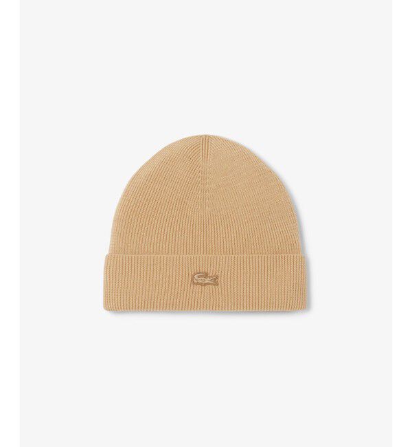 LACOSTE「メリノウールリブニットビーニー」|その他|