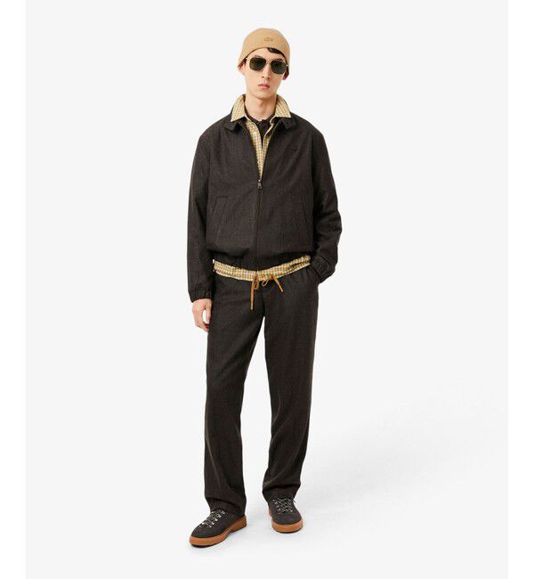 LACOSTE「メリノウールリブニットビーニー」|その他|