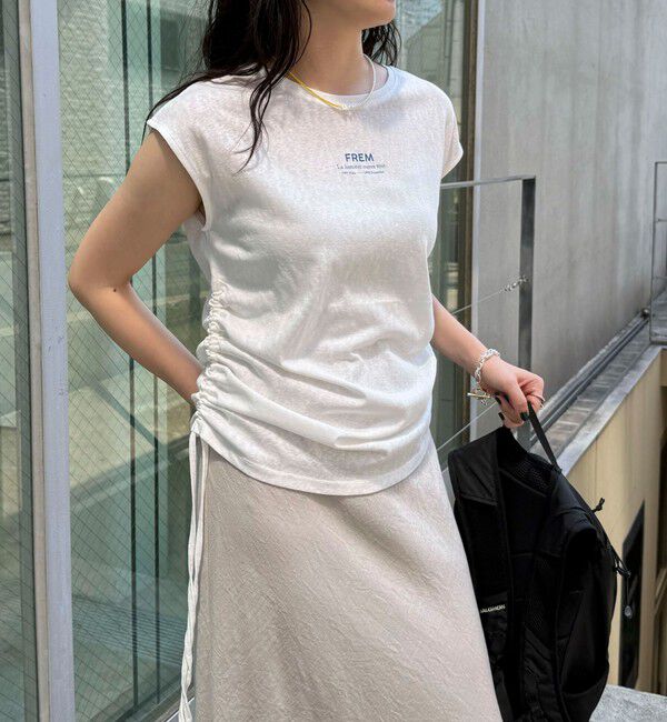 fredy emue「シャーリングノースリーブカットソー」|Tシャツ・カットソー|