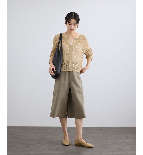 SALON adam et rope'「ウルトラスエードハーフパンツ / Ultrasuede(R)」|チノ|