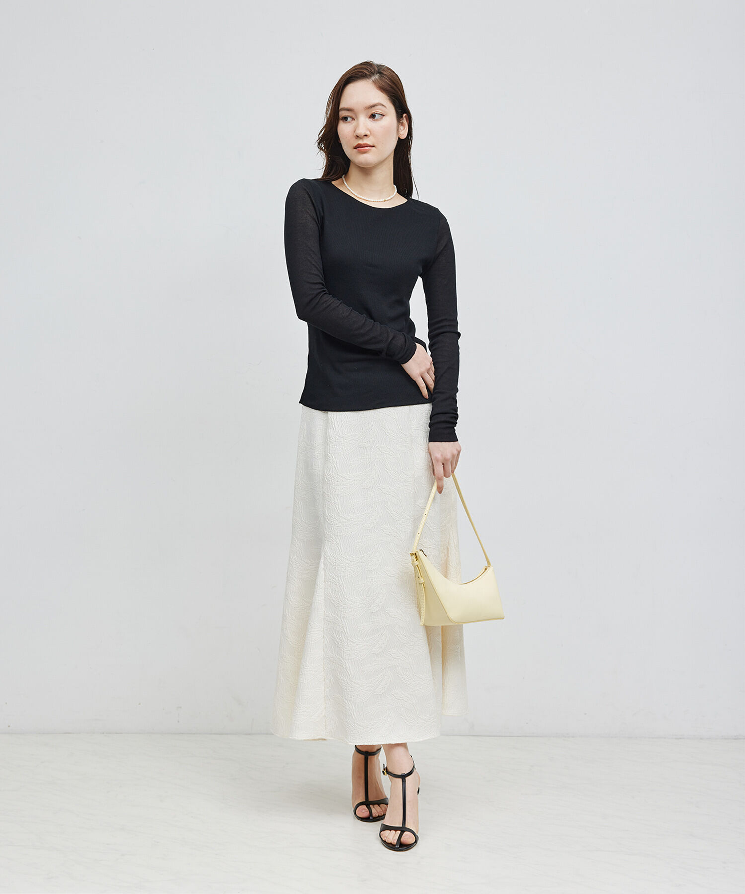 ROPE「【雑誌掲載】コットンナイロン二重仕立てシアープルオーバー」|Tシャツ・カットソー|