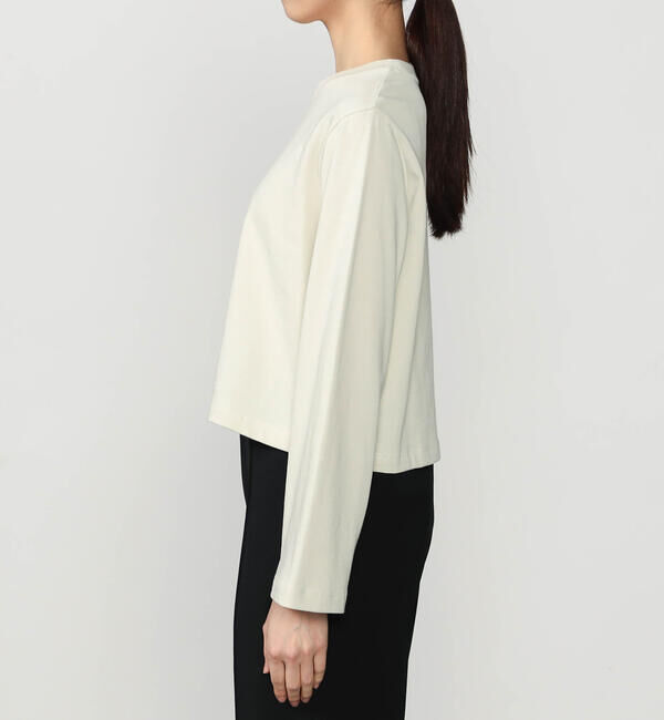 handvaerk「handvaerk | コットン クルーネック フレアスリーブ長袖Tシャツ WOMEN」|Tシャツ・カットソー|