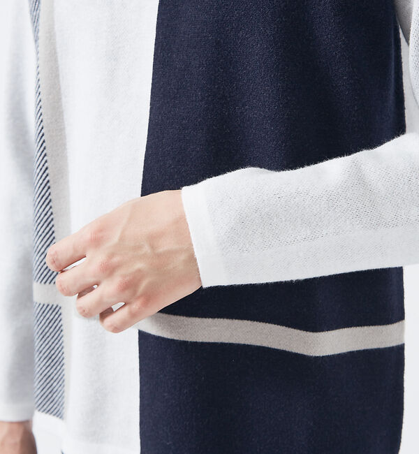 ABAHOUSE「【パネル切替】カシミヤタッチ ジャガード ニット」|ニット・セーター|