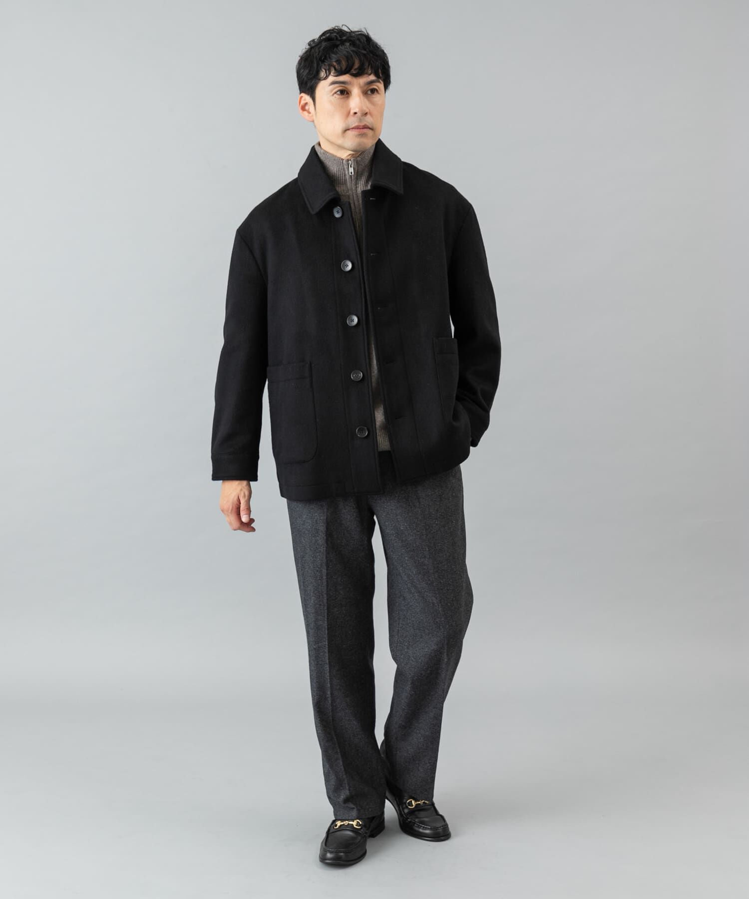 URBAN RESEARCH ROSSO「スーパー100 シングルPコート」|ピーコート|