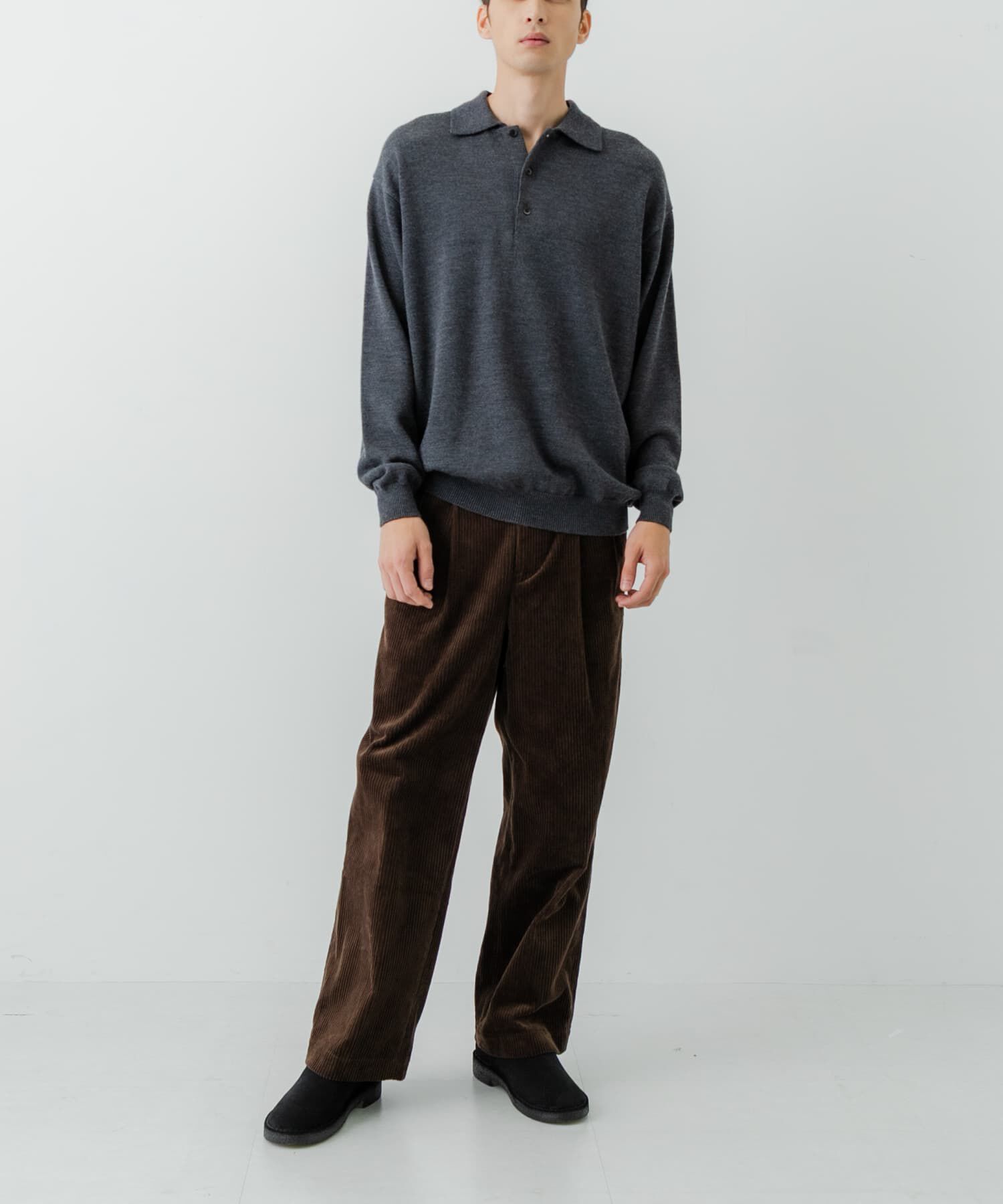URBAN RESEARCH「CASH FEEL W/MID ニットポロ」|ニット・セーター|