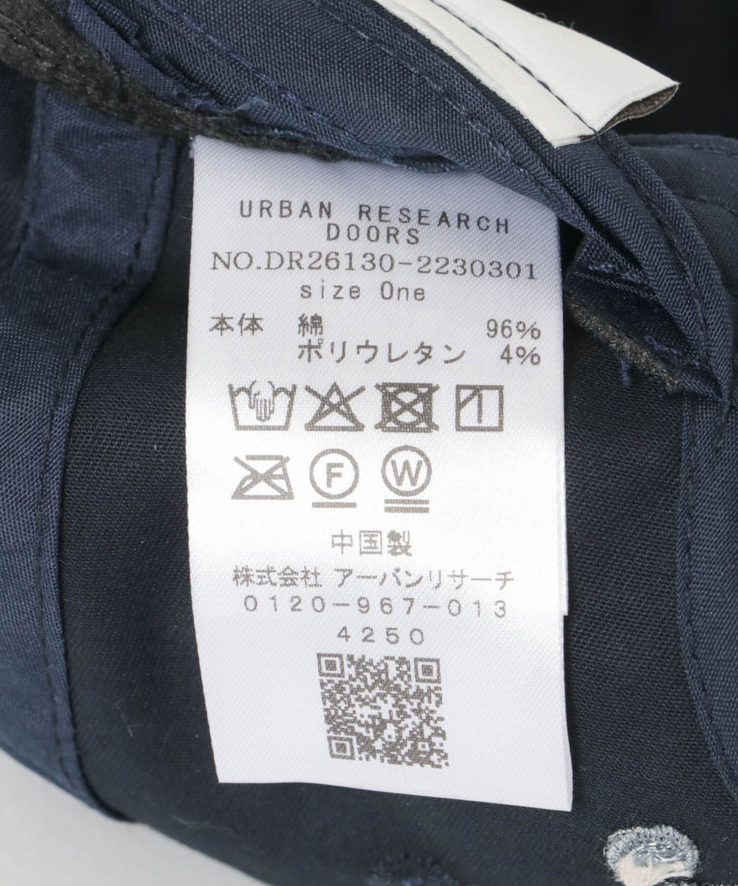 URBAN RESEARCH DOORS「刺繍ツイルキャップ」|キャップ・キャスケット|