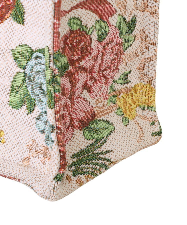 Maison de FLEUR「フラワーガーデン柄ゴブラン2Wayスクエアトート」|ハンドバッグ|
