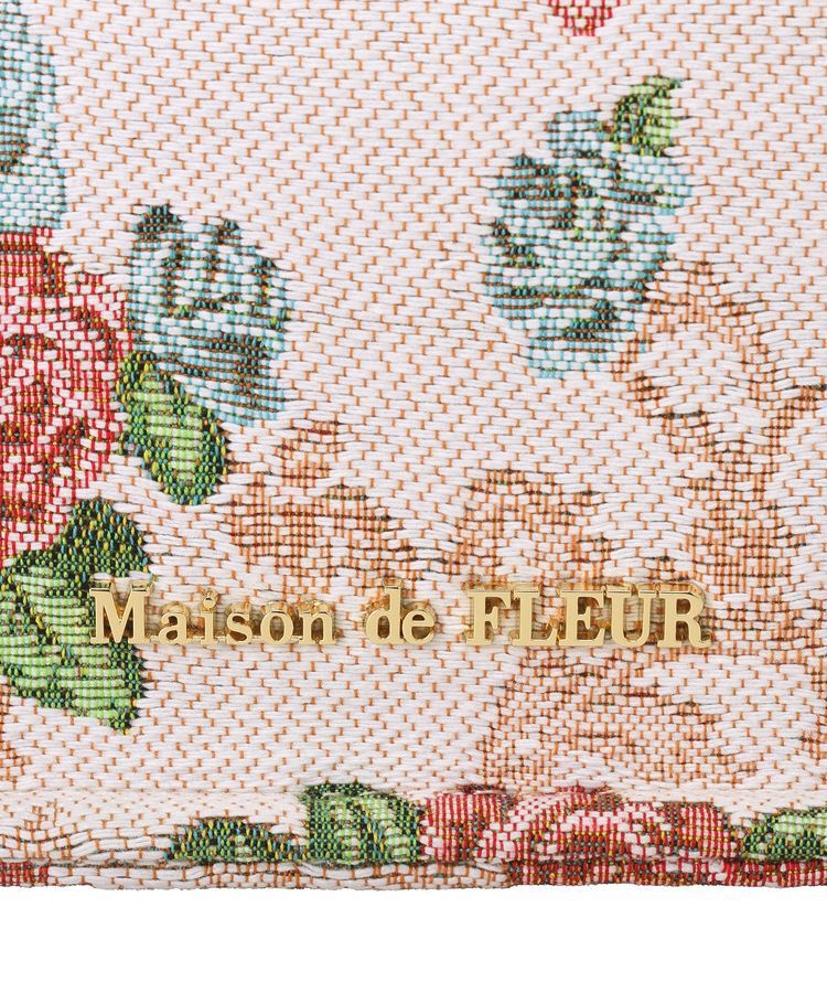 Maison de FLEUR「フラワーガーデン柄ゴブラン2Wayスクエアトート」|ハンドバッグ|
