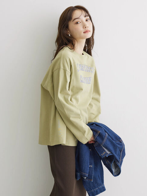  「ラガー切り替えロゴカットプルオーバー」|Tシャツ・カットソー|