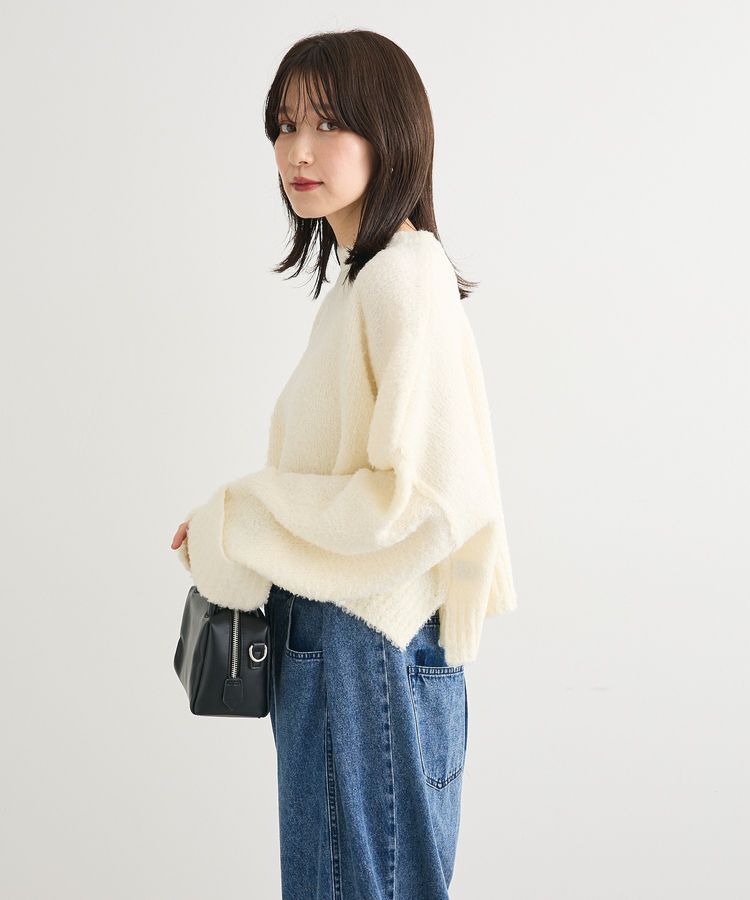 Green Parks「・Petit Fleur ブークレワイドニット」|ニット・セーター|