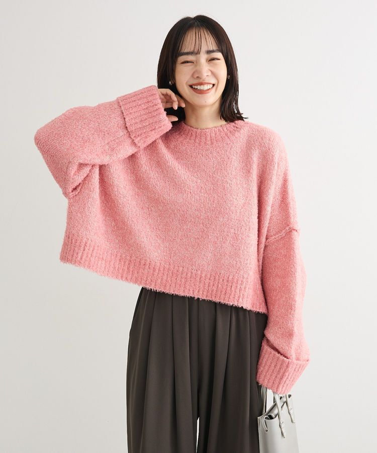 Green Parks「・Petit Fleur ブークレワイドニット」|ニット・セーター|