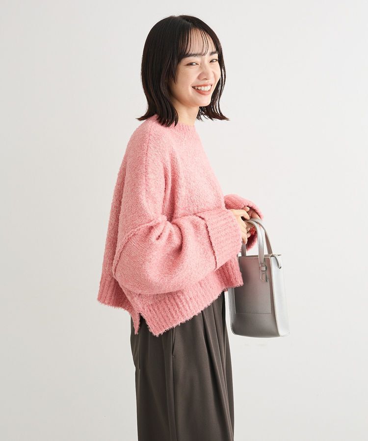 Green Parks「・Petit Fleur ブークレワイドニット」|ニット・セーター|