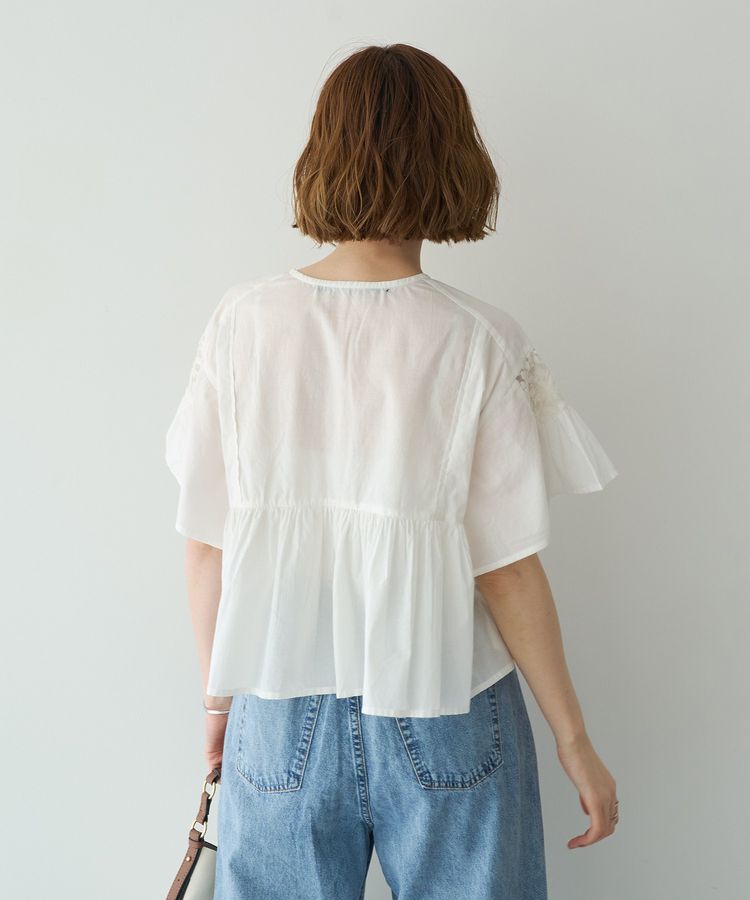 YECCA VECCA「刺繍レースブラウス」|シャツ・ブラウス|