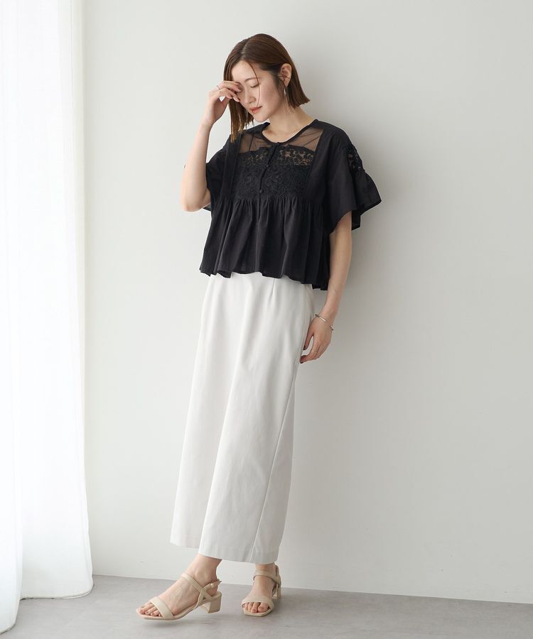 YECCA VECCA「刺繍レースブラウス」|シャツ・ブラウス|