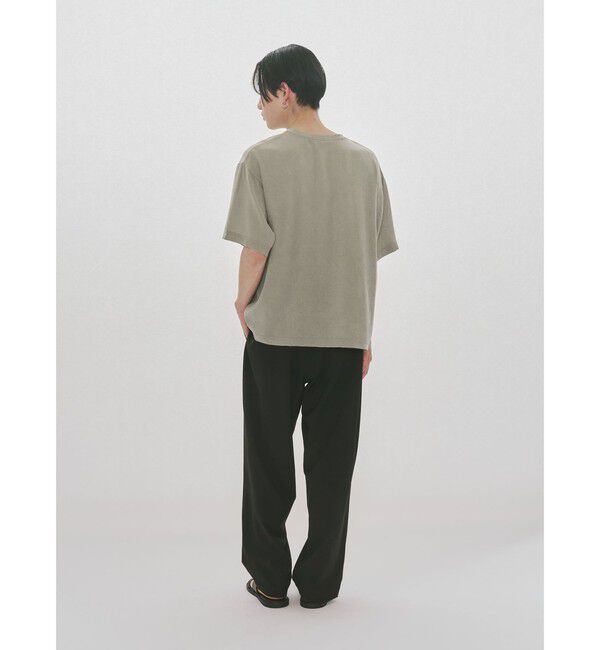 MIDIUMISOLID「MIDIUMISOLID Men&rsquo;s ハーフスリーブシアーベーシックプルオーバー」|Tシャツ・カットソー|