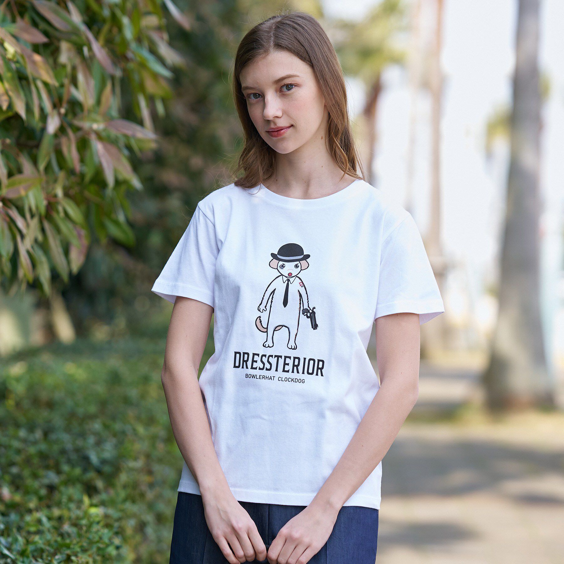 DRESSTERIOR「EC&ルクア限定ボーラーハットクロックドッグTシャツ」|Tシャツ・カットソー|