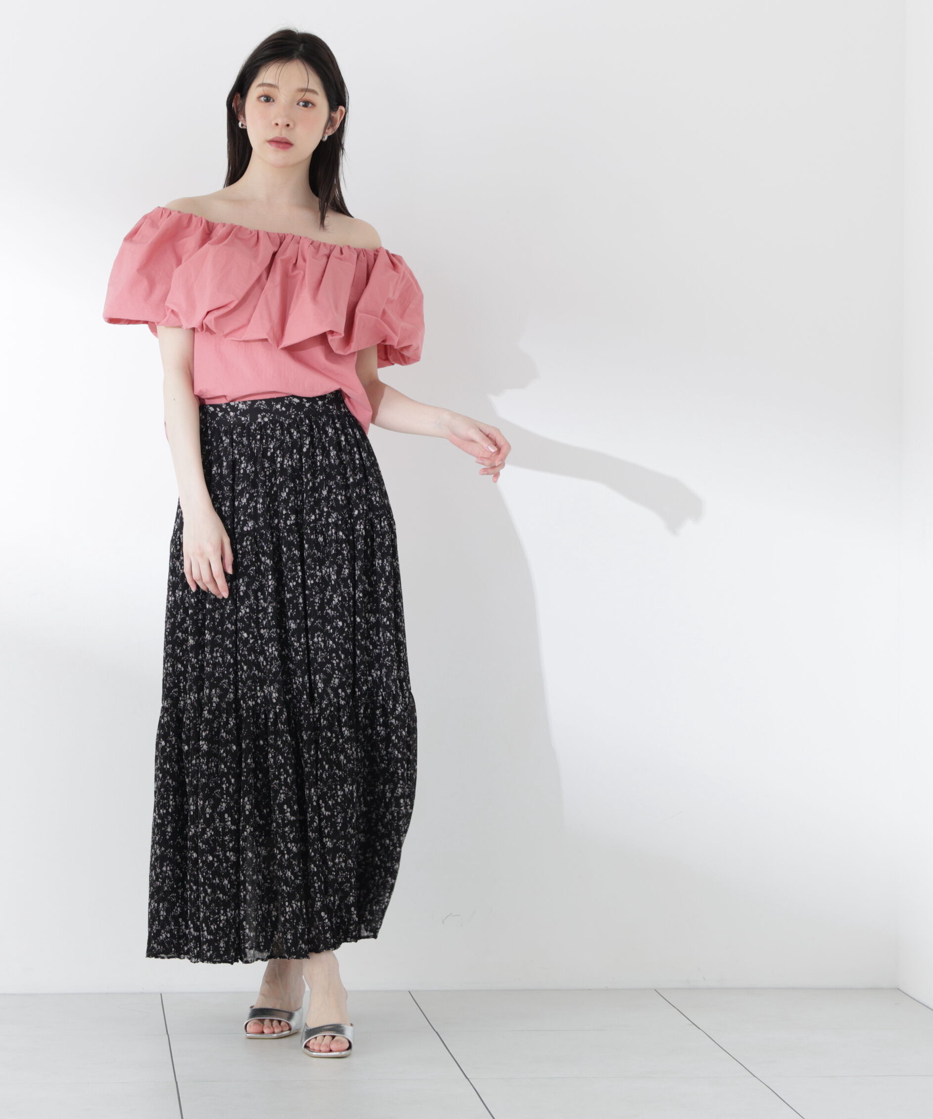 PROPORTION BODY DRESSING「小花プリーツロングスカート26SS」|スカート|