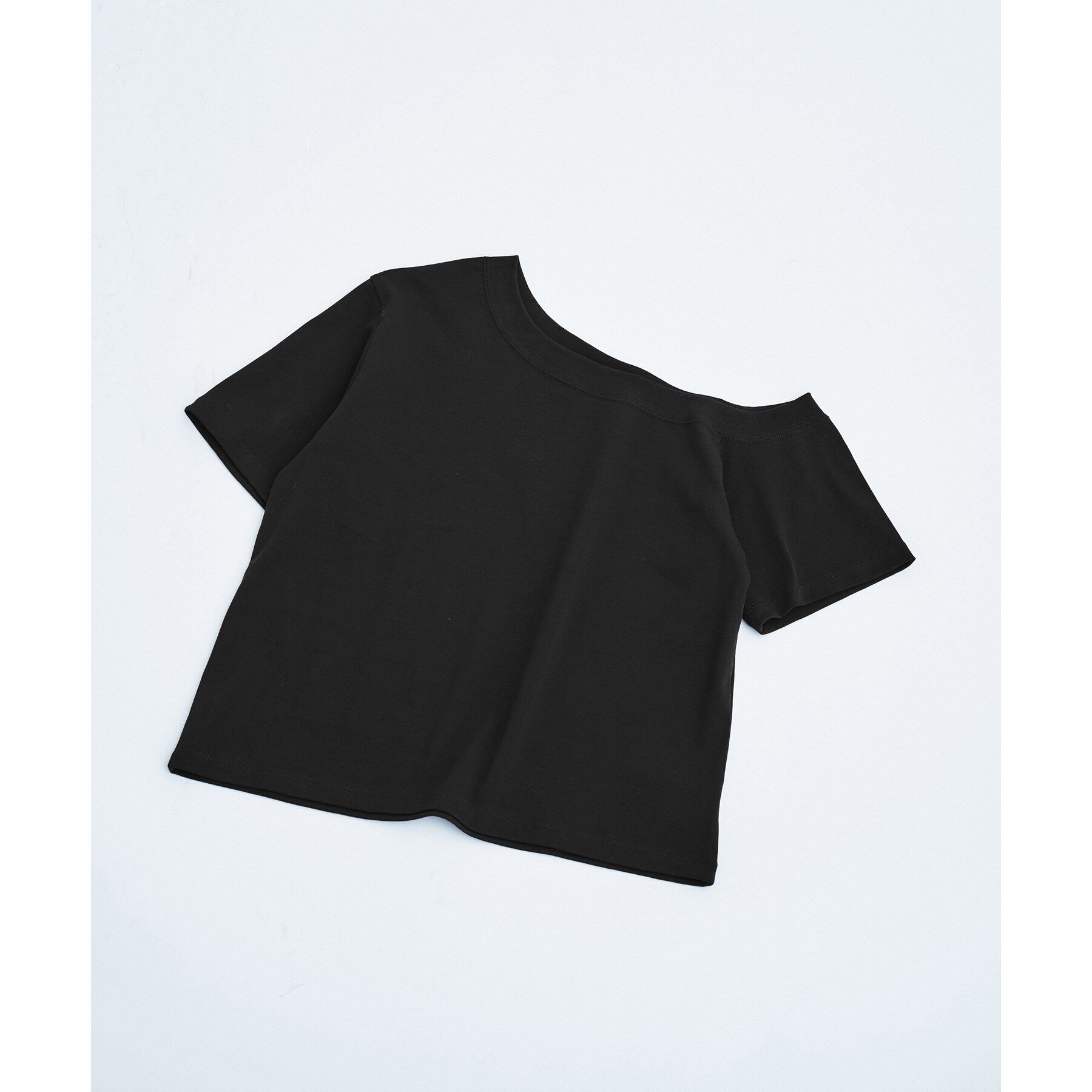 CODE A「PROTAGONISTA｜asymmetry tee」|Tシャツ・カットソー|ブラック(019)