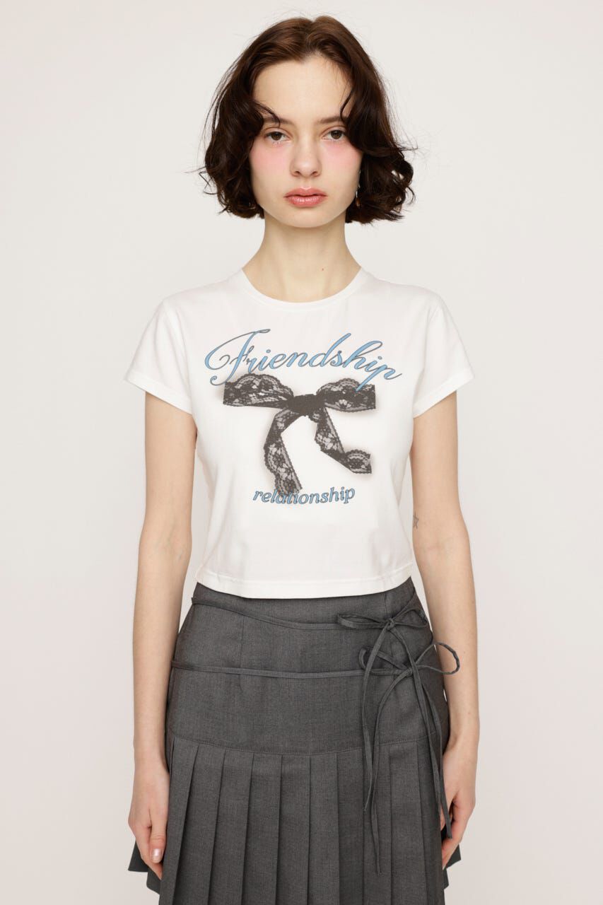 SLY「RIBBON COMPACT Tシャツ」|Tシャツ・カットソー|