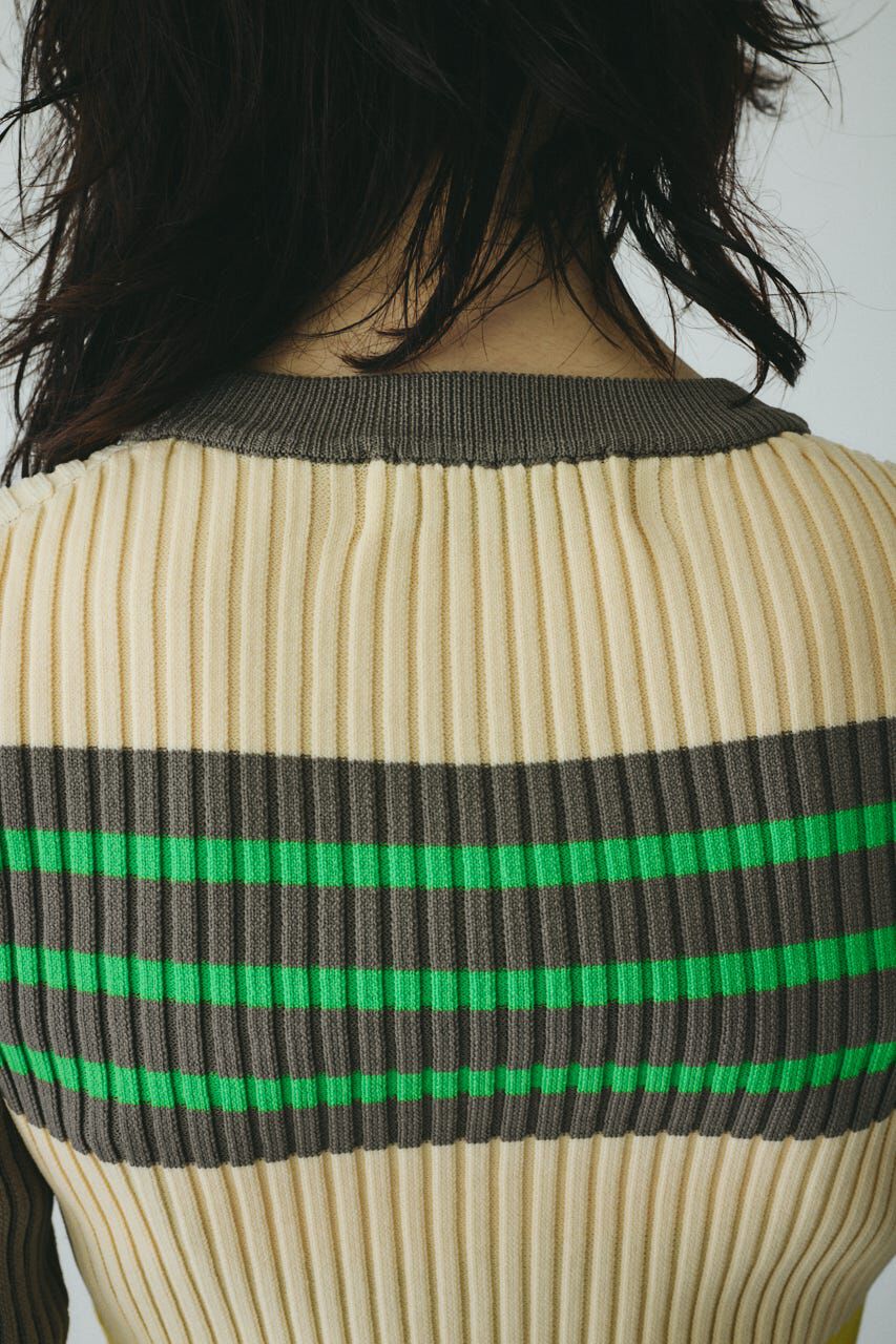 HeRIN.CYE「Randam Border knit tops」|ニット・セーター|