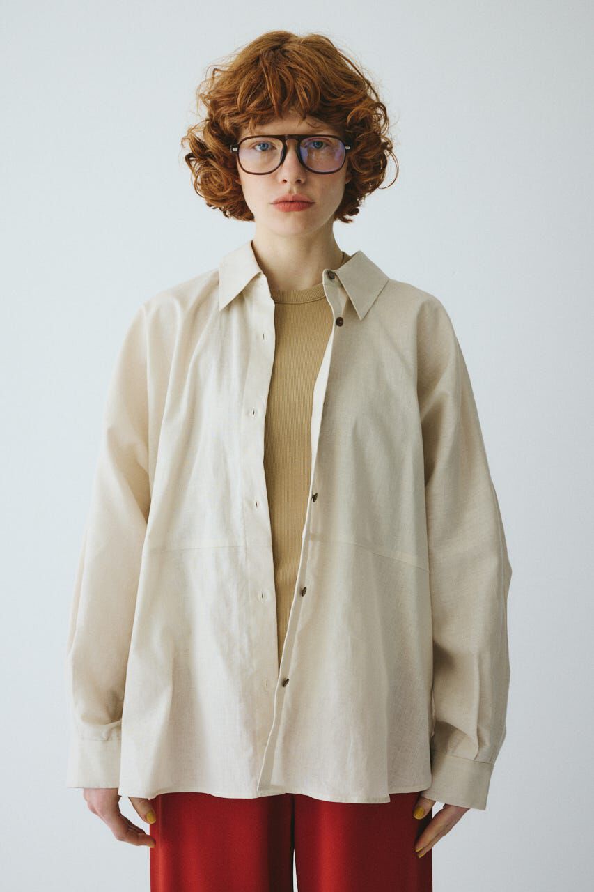 HeRIN.CYE「Back shirring shirt」|シャツ・ブラウス|L/BEG1