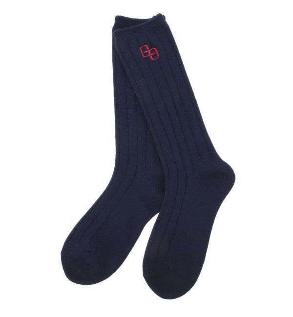 GYDA「GG WIDE RIB LOOSE SOX」|ソックス|ネイビー