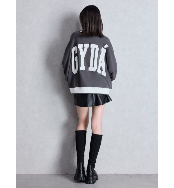 GYDA「ハイウエストフェイクレザースカートライクショートパンツ」|スカート|