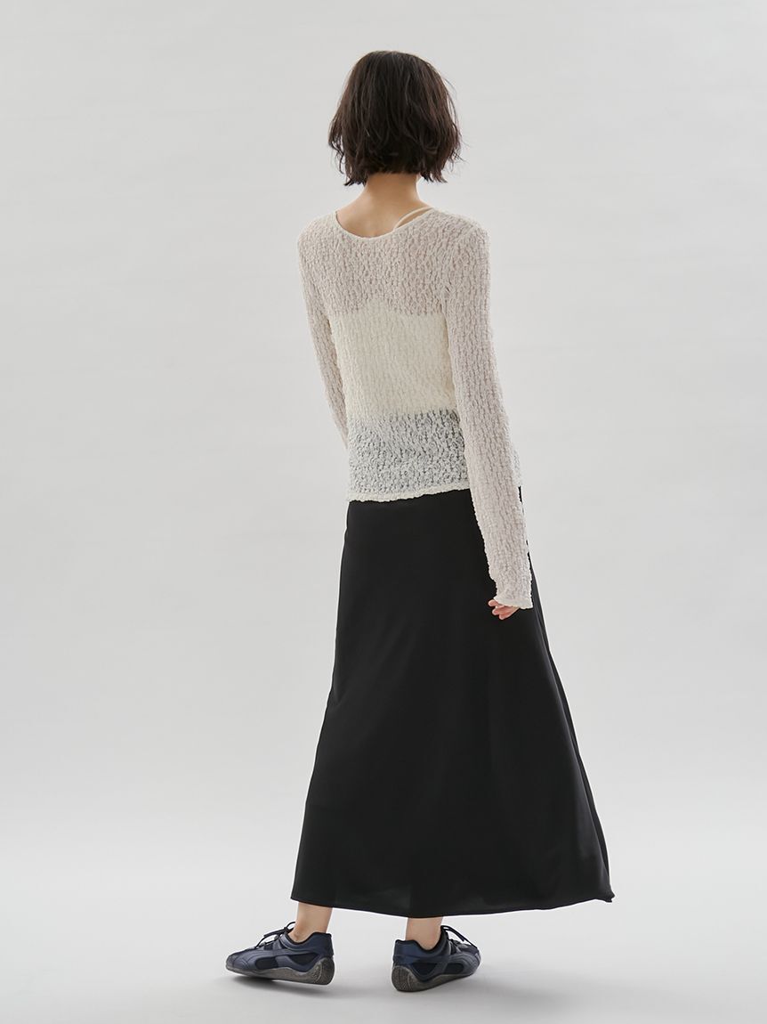 emmi atelier「2wayストレッチレースカットソー」|Tシャツ・カットソー|
