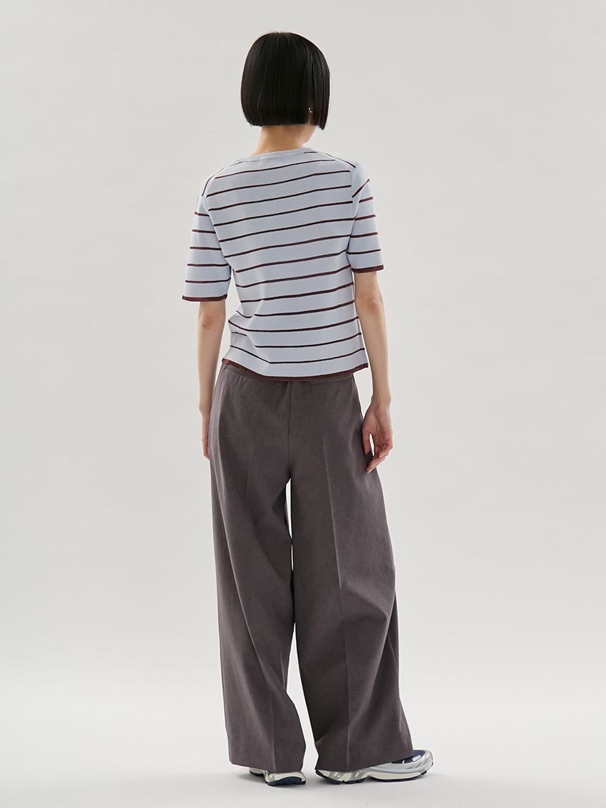 emmi atelier「2タックワイドパンツ【セットアップ対応】」|チノ|