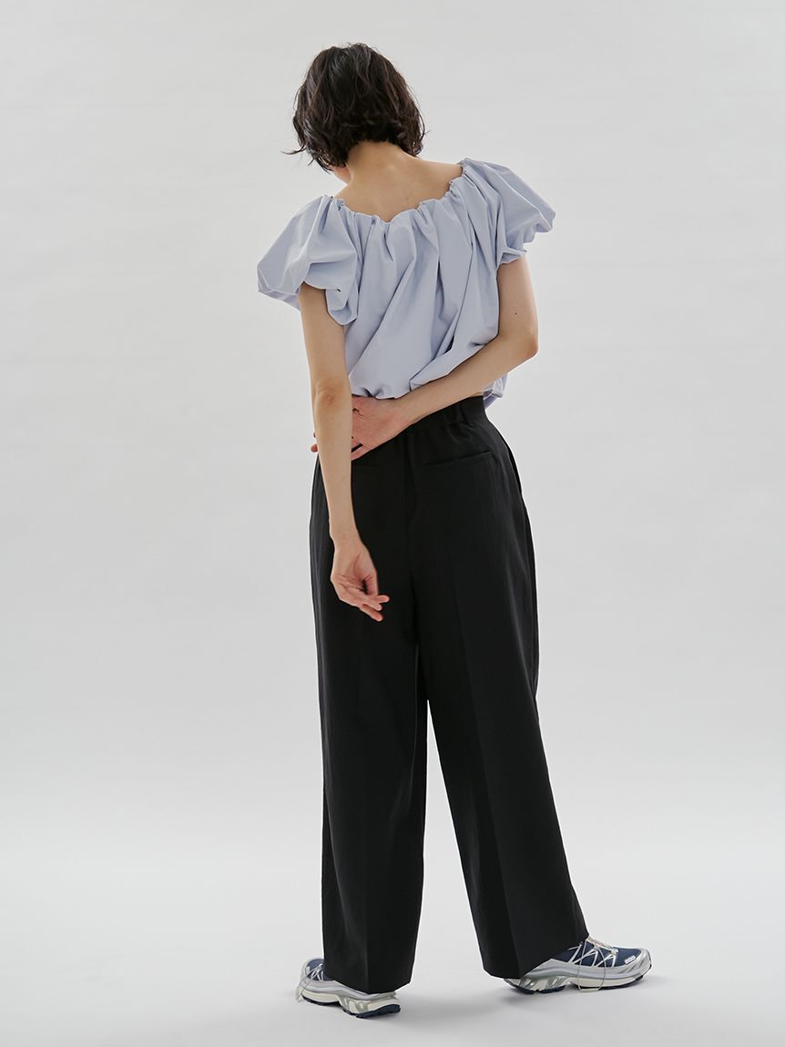 emmi atelier「2タックワイドパンツ【セットアップ対応】」|チノ|