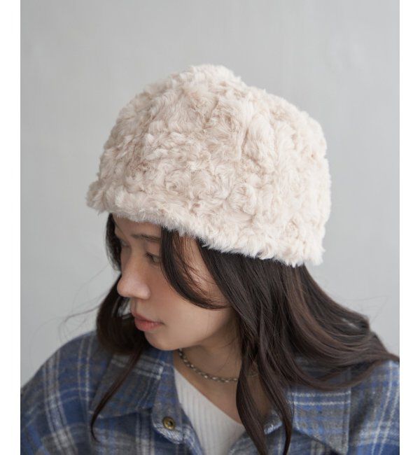 VENCE share style「ファーカールロシアンハット」|その他|