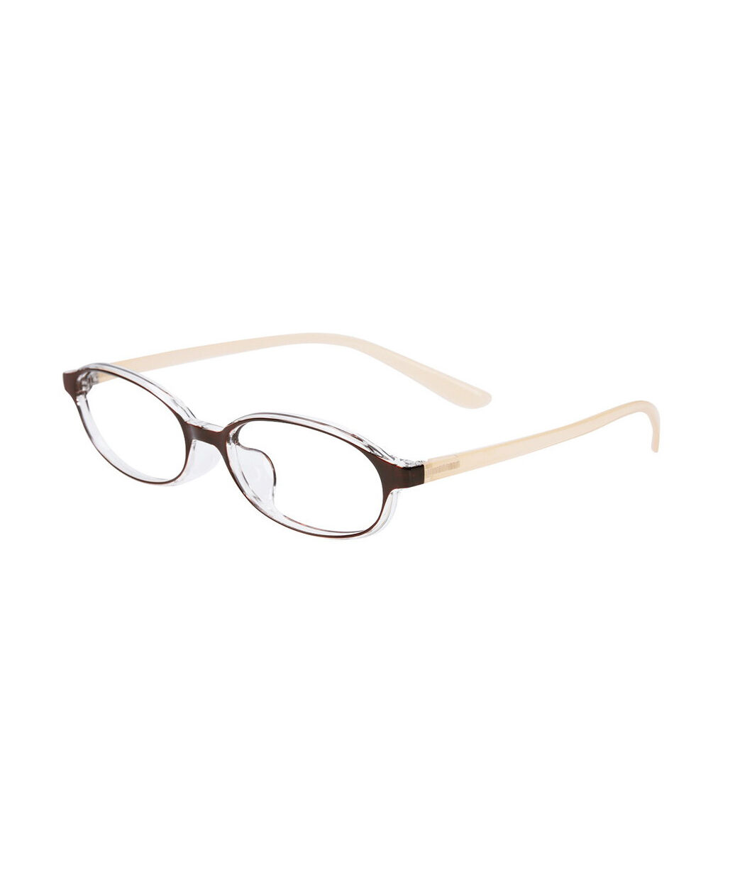 「オーバル型 リーディンググラス｜Zoff Reading Glasses（ブラウン）老眼鏡 ズレにくい仕様オーバルフレーム」|メガネ|