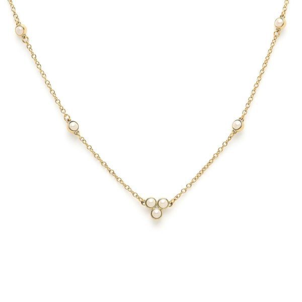 OLIVIA BURTON 「〈OLIVIA BURTON(ｵﾘﾋﾞｱﾊﾞｰﾄﾝ)ｸﾗｼｯｸ ﾊﾟｰﾙ ｸﾗｽﾀｰ ｺﾞｰﾙﾄﾞﾈｯｸﾚｽ」|ネックレス|