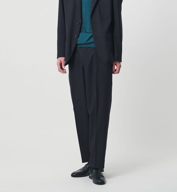 UNITED ARROWS「＜SOVEREIGN＞トロピカル ウール 1プリーツ スラックス RELAX MODEL」|スーツ|NAVY